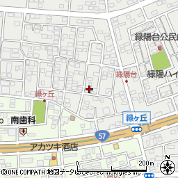 熊本県菊池郡菊陽町原水1190-12周辺の地図