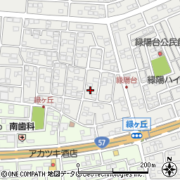 熊本県菊池郡菊陽町原水1190-13周辺の地図
