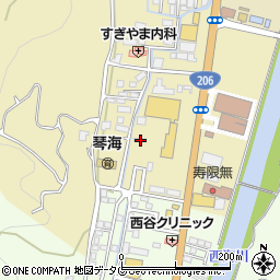 長崎県長崎市琴海村松町713-2周辺の地図