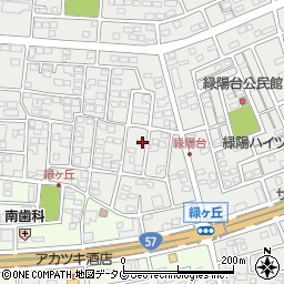 熊本県菊池郡菊陽町原水1190-7周辺の地図