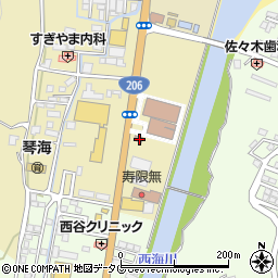 長崎県長崎市琴海村松町704-7周辺の地図