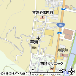 長崎県長崎市琴海村松町711-2周辺の地図