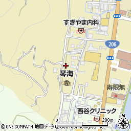 長崎県長崎市琴海村松町710周辺の地図