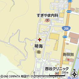 長崎県長崎市琴海村松町710-1周辺の地図