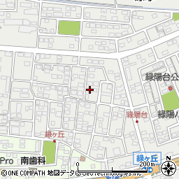 熊本県菊池郡菊陽町原水1184-9周辺の地図