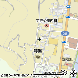 長崎県長崎市琴海村松町726-8周辺の地図