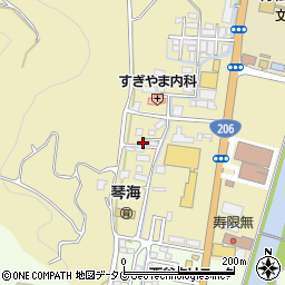 長崎県長崎市琴海村松町726周辺の地図