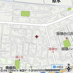 熊本県菊池郡菊陽町原水1184-4周辺の地図