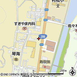 長崎県長崎市琴海村松町717-6周辺の地図