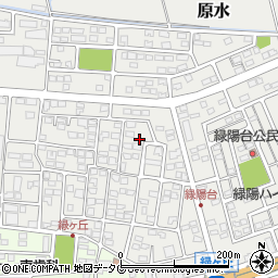 熊本県菊池郡菊陽町原水1184-12周辺の地図