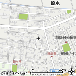 熊本県菊池郡菊陽町原水1184-16周辺の地図