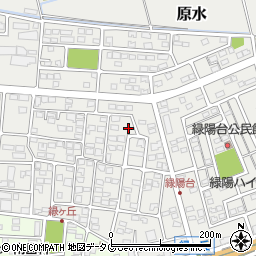 熊本県菊池郡菊陽町原水1184-17周辺の地図