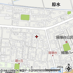 熊本県菊池郡菊陽町原水1184-13周辺の地図