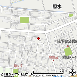 熊本県菊池郡菊陽町原水1184-15周辺の地図