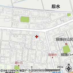 熊本県菊池郡菊陽町原水1184-14周辺の地図