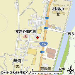 長崎県長崎市琴海村松町718周辺の地図
