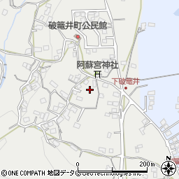 長崎県諫早市破籠井町周辺の地図