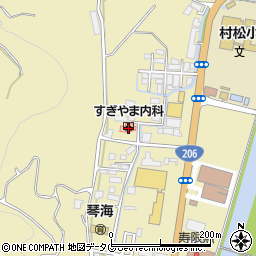 長崎県長崎市琴海村松町729-1周辺の地図