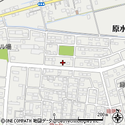 熊本県菊池郡菊陽町原水1136-15周辺の地図