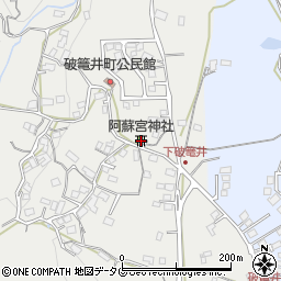阿蘇宮神社周辺の地図