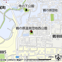 鶴の原垣の外公園周辺の地図