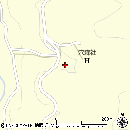 大分県竹田市神原周辺の地図