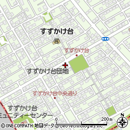 デイサービスまごころ本舗合志すずかけ苑周辺の地図