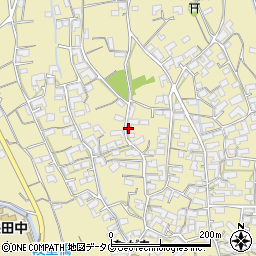 長崎県諫早市長田町周辺の地図