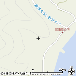 大分県佐伯市尾浦周辺の地図