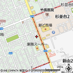 熊本信用金庫合志支店周辺の地図