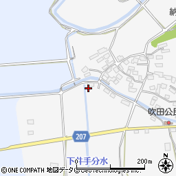 熊本県菊池郡大津町吹田74周辺の地図