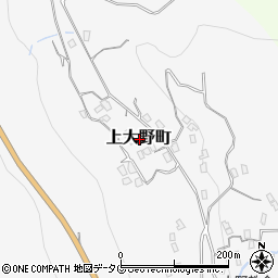 長崎県長崎市上大野町周辺の地図