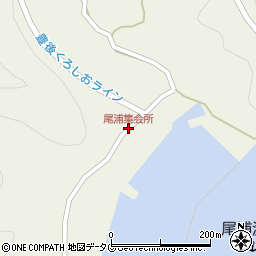 尾浦集会所周辺の地図