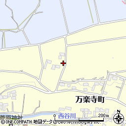 熊本県熊本市北区万楽寺町周辺の地図