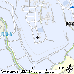 梶尾町中尾原公園周辺の地図