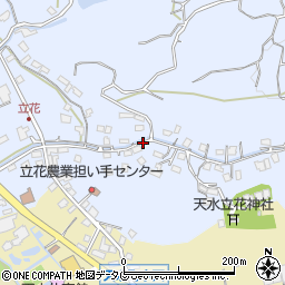 熊本県玉名市天水町立花周辺の地図