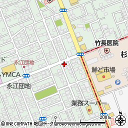 永江団地簡易郵便局周辺の地図