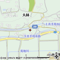 熊本県菊池郡大津町大林375周辺の地図