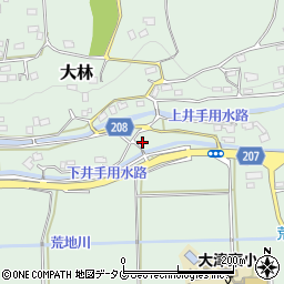 熊本県菊池郡大津町大林389周辺の地図