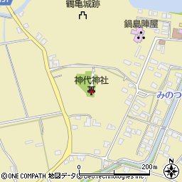 神代神社周辺の地図