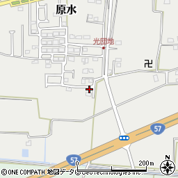熊本県菊池郡菊陽町原水840-11周辺の地図
