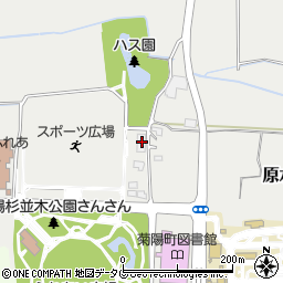 熊本県菊池郡菊陽町原水5308-1周辺の地図