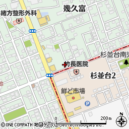 熊本県合志市幾久富1656-618周辺の地図