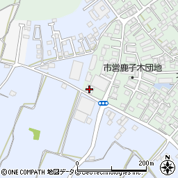 熊本市農業協同組合　北部選果場周辺の地図
