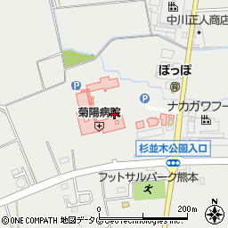 熊本県菊池郡菊陽町原水5583周辺の地図