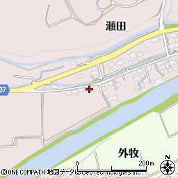 熊本県菊池郡大津町瀬田1061周辺の地図