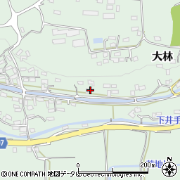 熊本県菊池郡大津町大林457周辺の地図