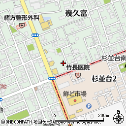 熊本県合志市幾久富1656-620周辺の地図