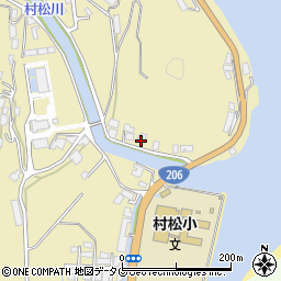 長崎県長崎市琴海村松町677周辺の地図