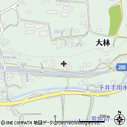 熊本県菊池郡大津町大林454周辺の地図